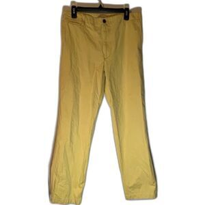 Vintage Dockers Men's Yellow Chino Cotton Business Casual Golf Pants 32 x 32